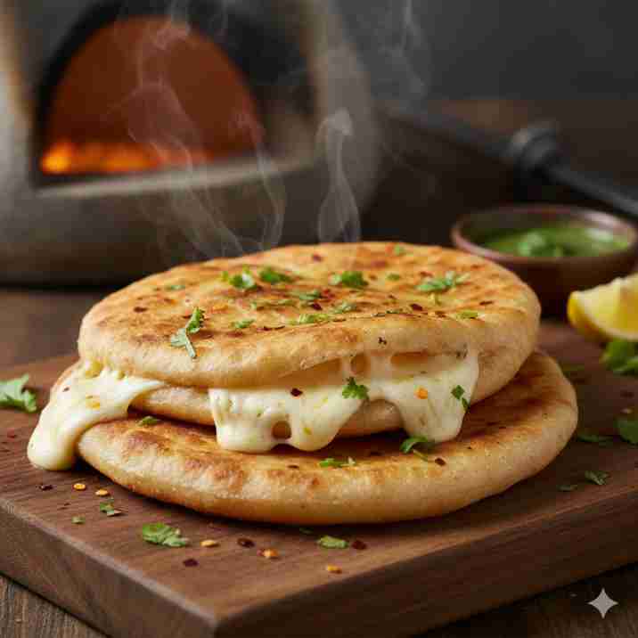 Jain Cheese kulcha 